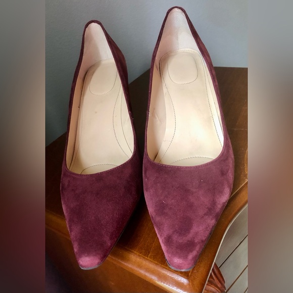 Ladies Size 10M Calvin Klein Dolly pumps in burgundy wine color - Picture 3 of 13